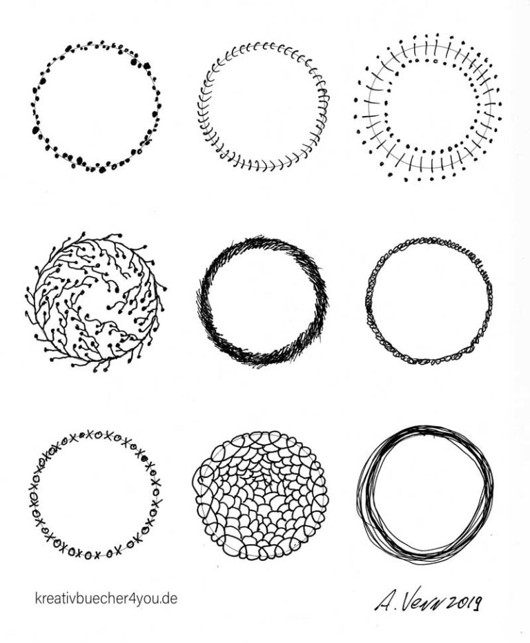 Kreismuster einfach zeichnen: So geht's & 48 Beispiele