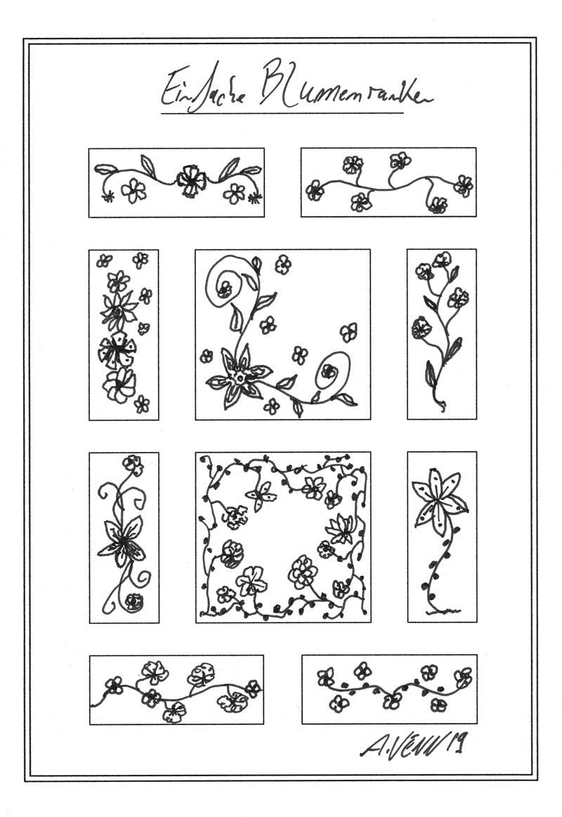 Pflanzen Und Ranken Muster Selber Zeichnen 16 Beispiele