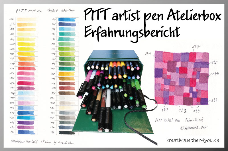 PITT artist pen Erfahrungsbericht: Was kannst du mit den Filzstiften mit Pinselspitze in der 48 Farben-Box machen? Beispiele und Tipps