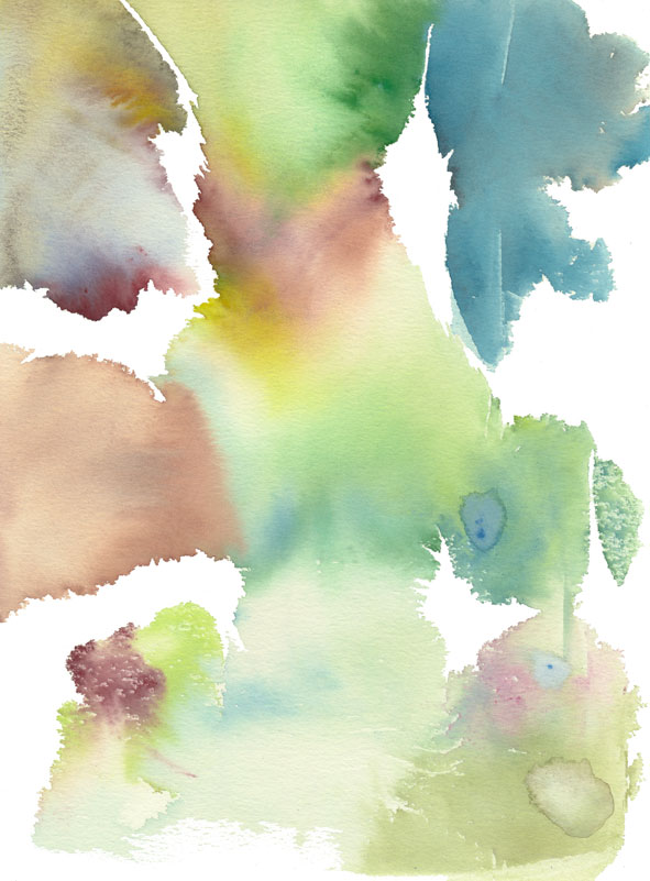 Aquarellbild mit Schmincke Aquarellkasten und Folie gemalt