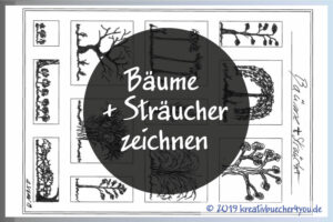 Bäume und Sträucher zeichnen (Ideen, Beispiele)